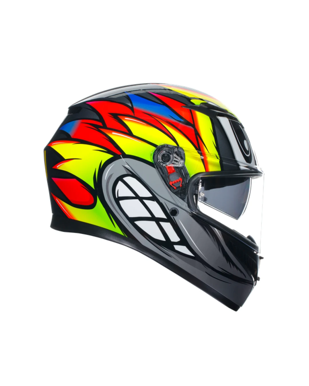КАСКА  AGV K3 -BIRDY 2.0 GREY/YELLOW/RED
