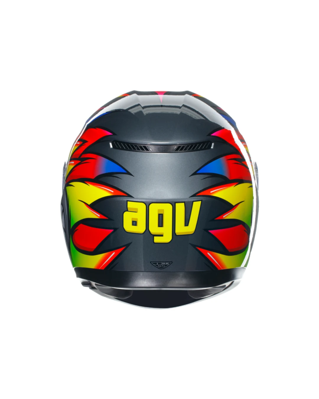 КАСКА  AGV K3 -BIRDY 2.0 GREY/YELLOW/RED