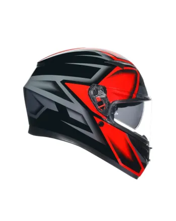 КАСКА  AGV K3 -COMPOUND BLACK/RED