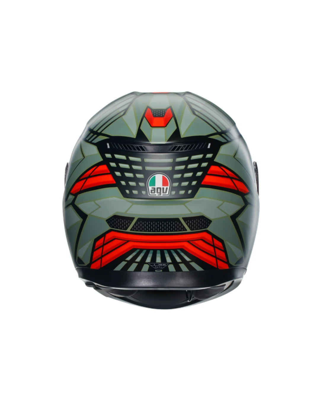 КАСКА  AGV K3 - DECEPT MATT BLACK/GREEN/RED