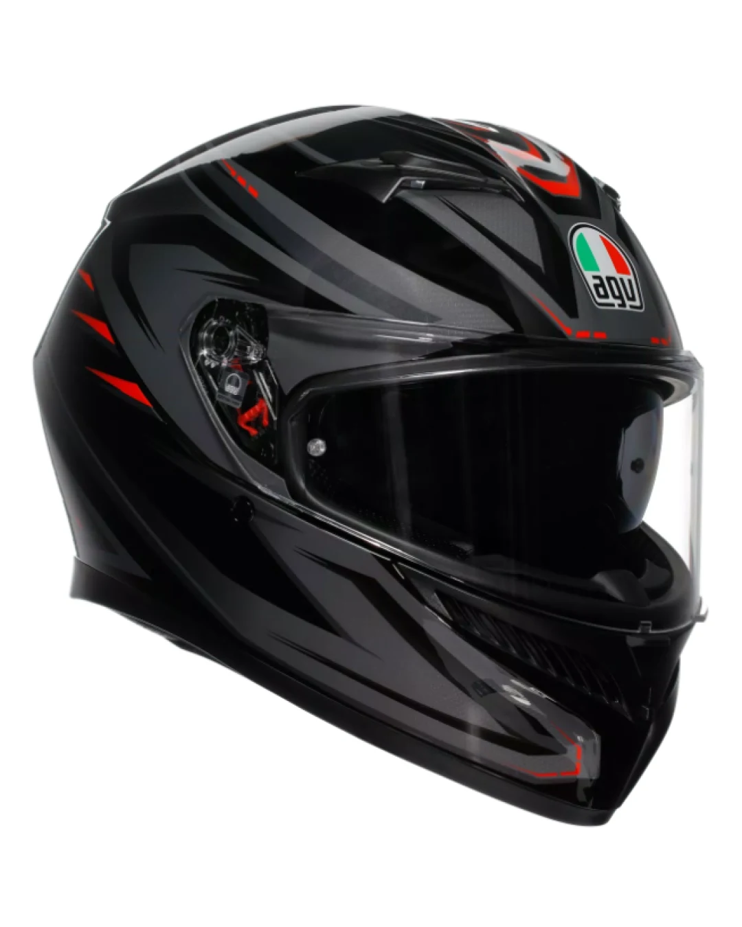 КАСКА  AGV K3 E2206 - SYTH BLACK/RED