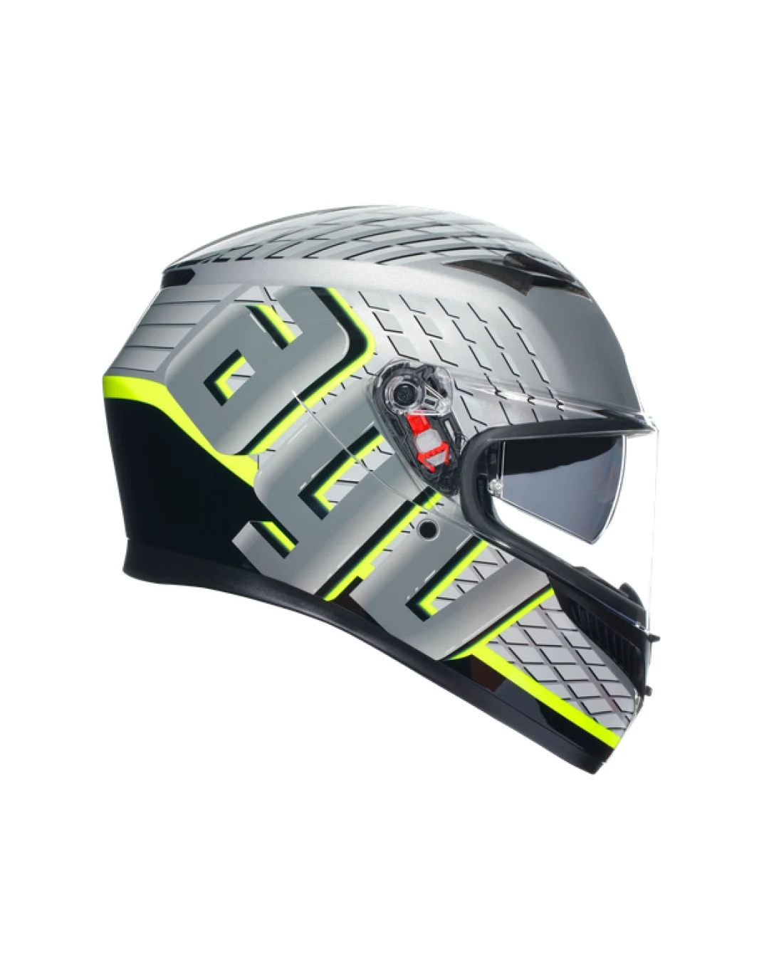 КАСКА  AGV K3 - FORTIFY GREY/BLACK/YELLOW FLUO