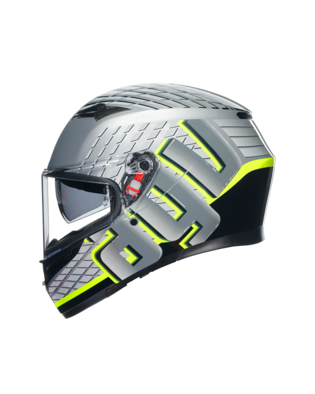 КАСКА  AGV K3 - FORTIFY GREY/BLACK/YELLOW FLUO