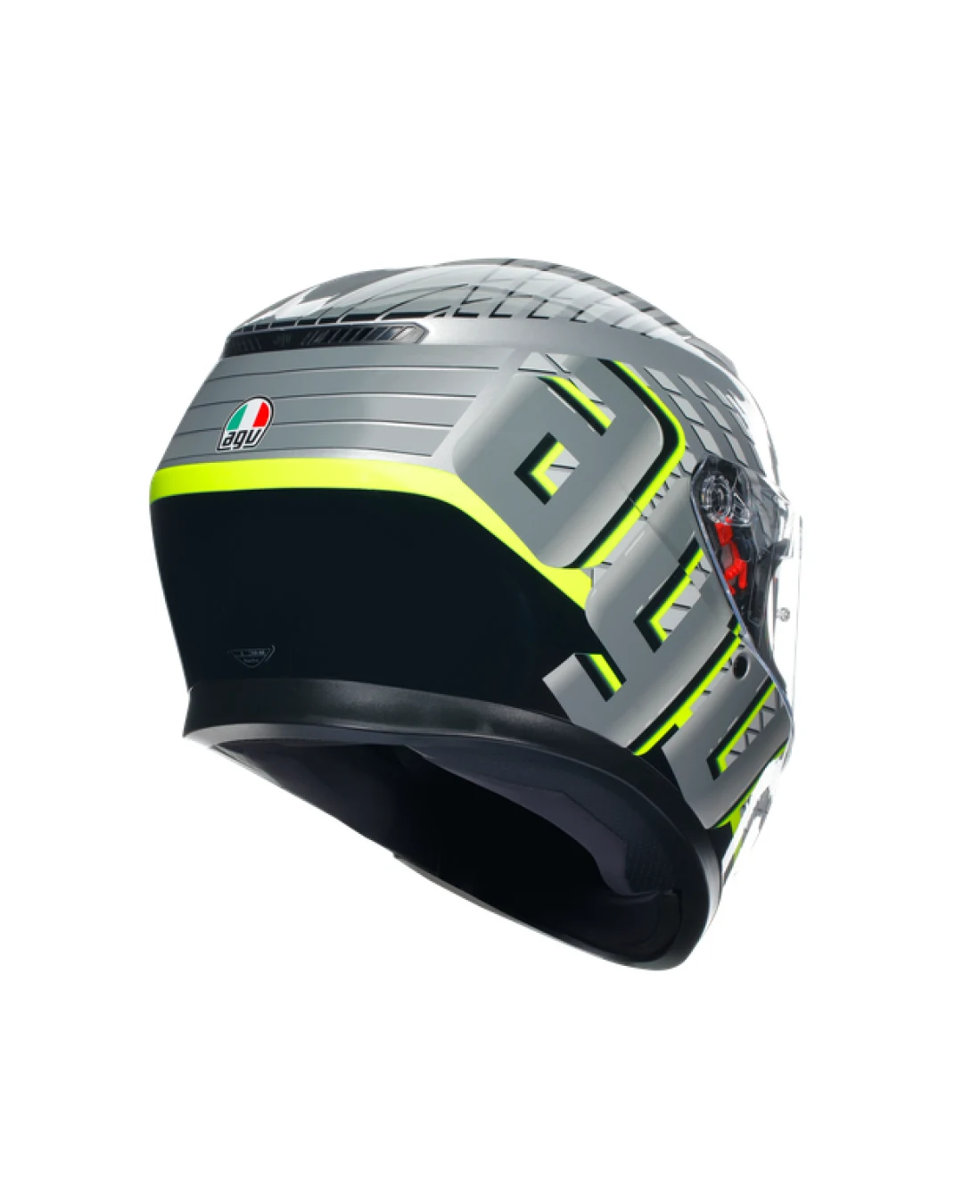 КАСКА  AGV K3 - FORTIFY GREY/BLACK/YELLOW FLUO