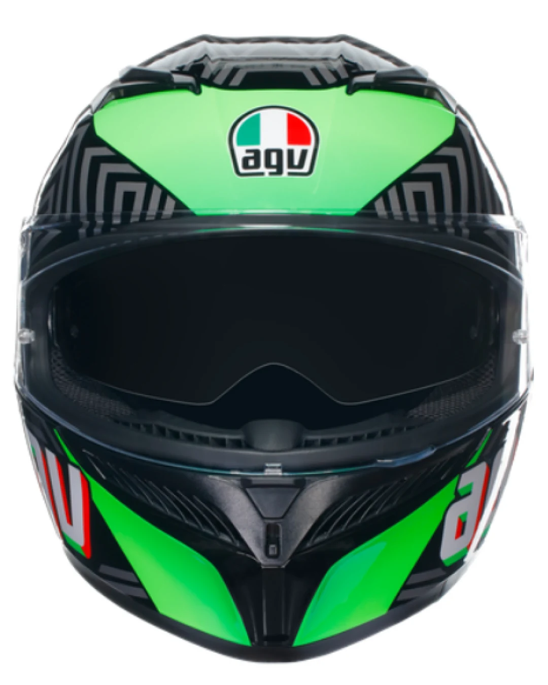 КАСКА AGV K3 - KAMALEON BLACK/RED/GREEN
