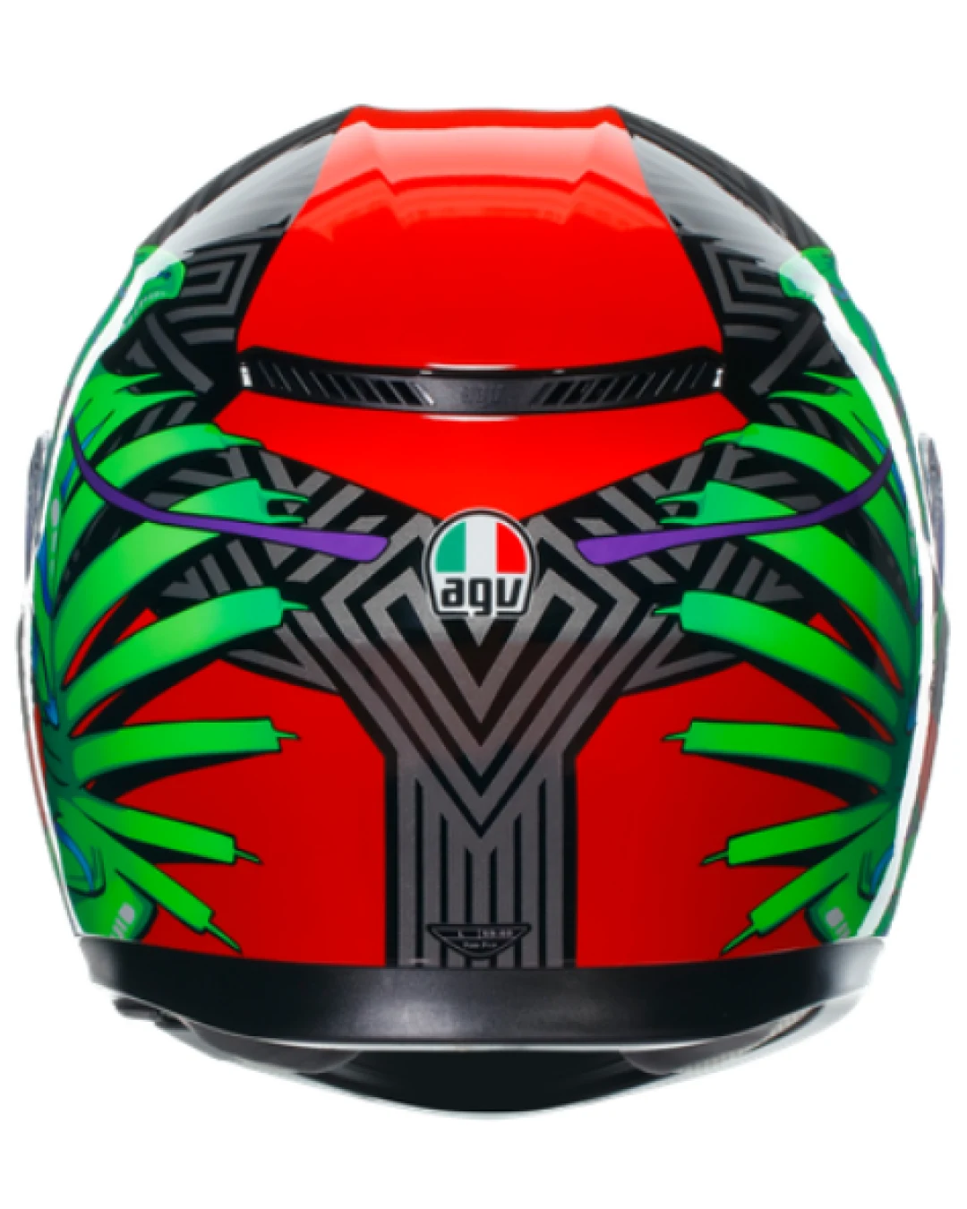 КАСКА AGV K3 - KAMALEON BLACK/RED/GREEN