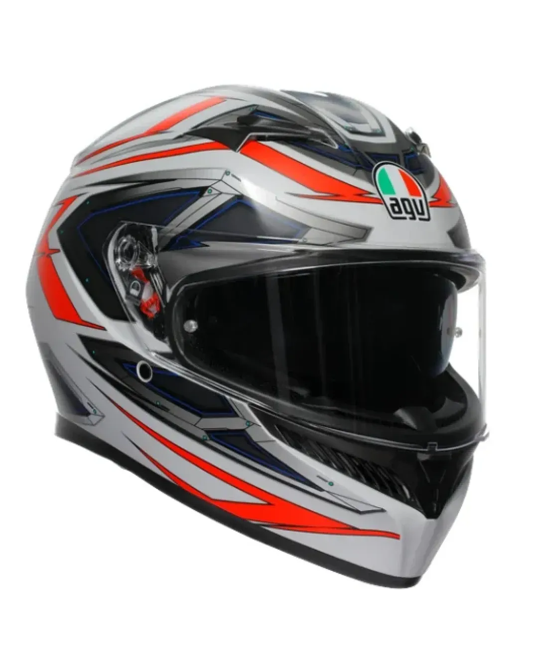 Каска AGV K3 SPACE MATT WHITE/RED FLUO