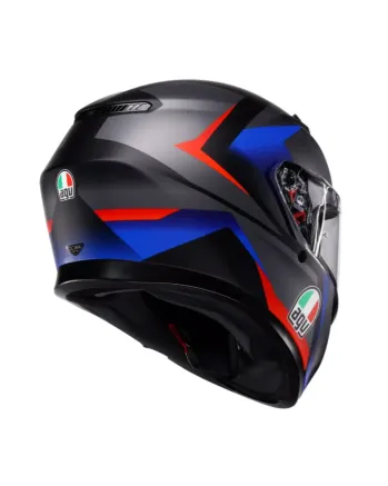 КАСКА AGV K3 STRIGA BLACK/BLUE/RED