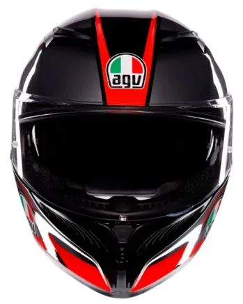 КАСКА AGV K3 STRIGA BLACK/GREY/RED