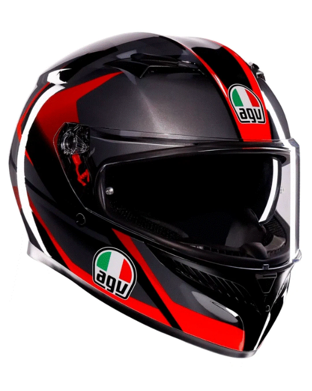 КАСКА AGV K3 STRIGA BLACK/GREY/RED