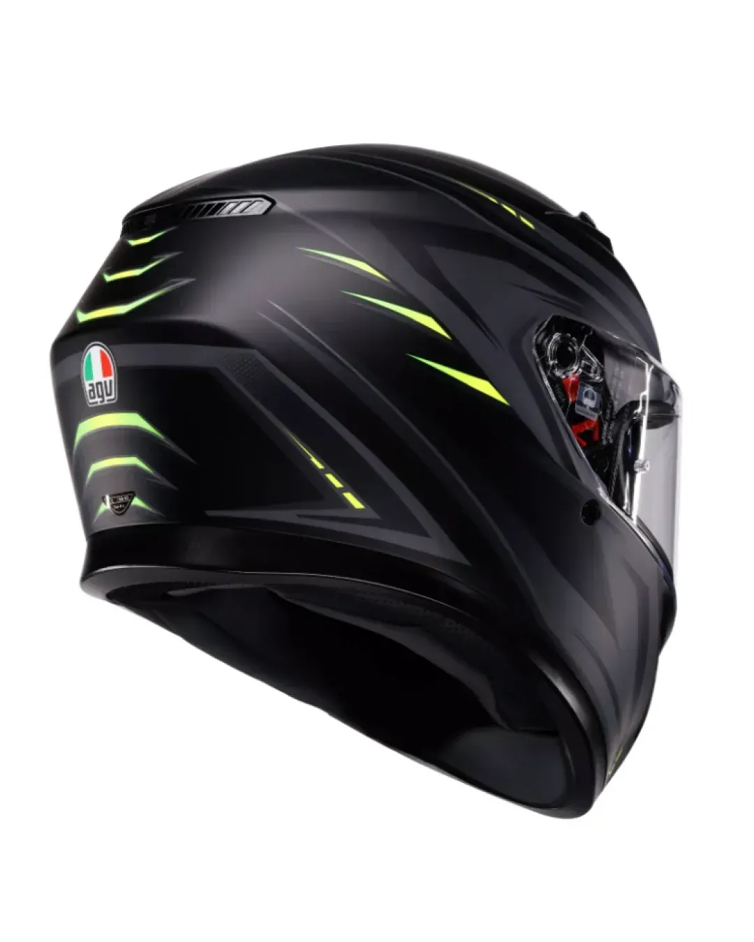 Каска AGV K3 SYTH MATT BLACK/YELLOW FLUO