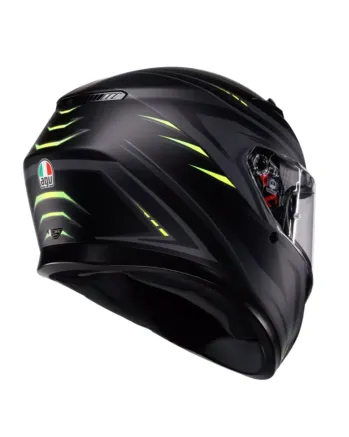 Каска AGV K3 SYTH MATT BLACK/YELLOW FLUO