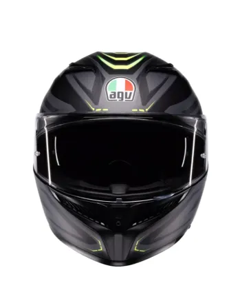 Каска AGV K3 SYTH MATT BLACK/YELLOW FLUO