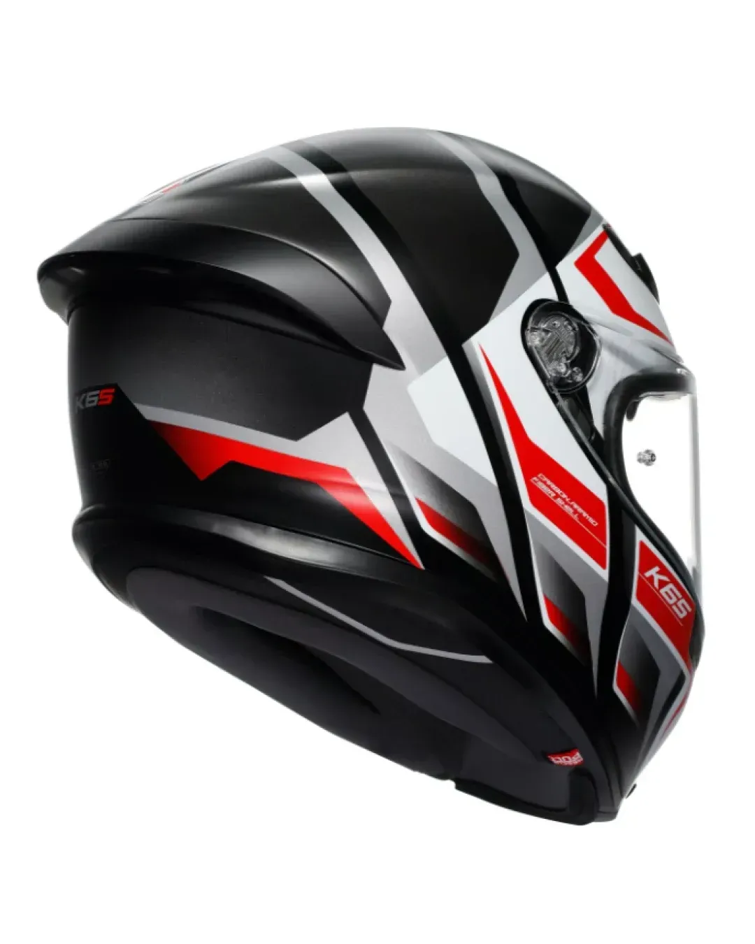 Каска AGV K6 S E2206 KARVE MATT BLACK/WHITE/RED