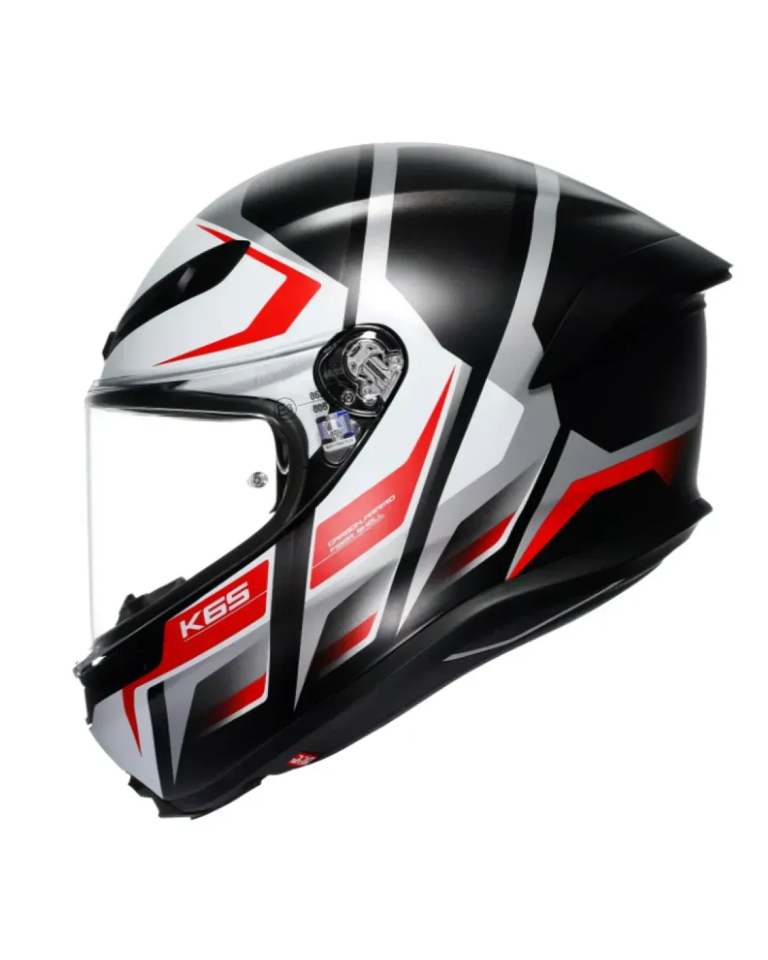 Каска AGV K6 S E2206 KARVE MATT BLACK/WHITE/RED