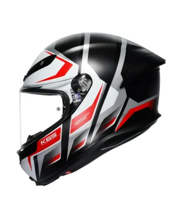 Каска AGV K6 S E2206 KARVE MATT BLACK/WHITE/RED