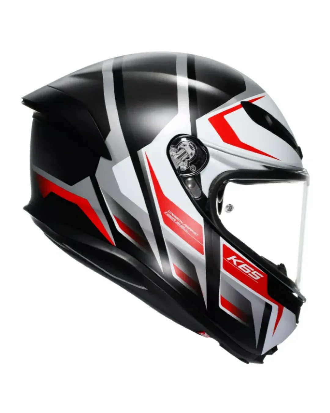 Каска AGV K6 S E2206 KARVE MATT BLACK/WHITE/RED