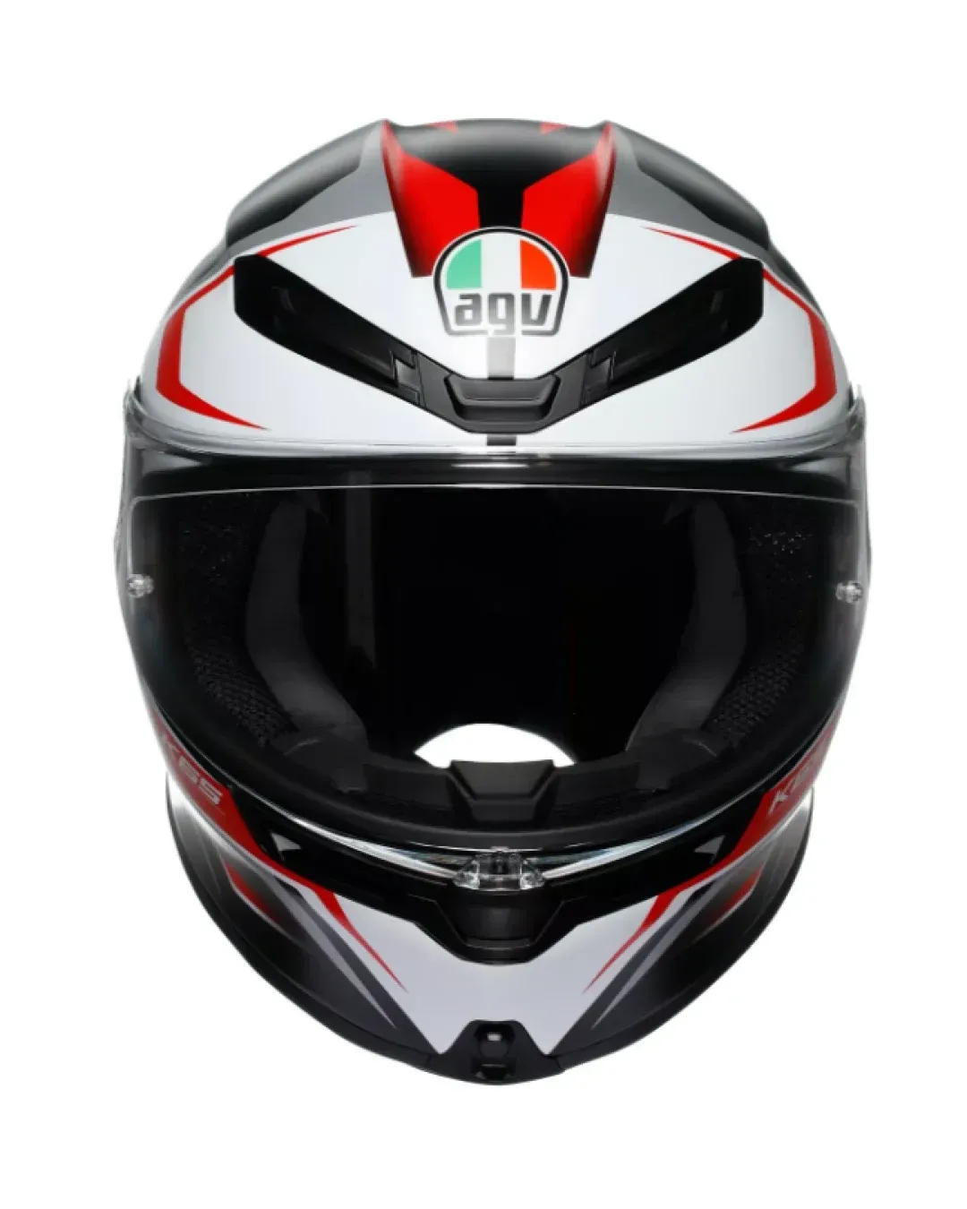 Каска AGV K6 S E2206 KARVE MATT BLACK/WHITE/RED
