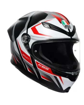 Каска AGV K6 S E2206 KARVE MATT BLACK/WHITE/RED