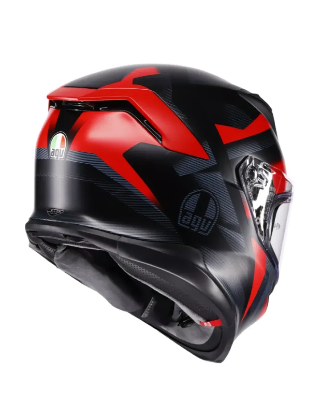 Каска AGV K7 MPLK GLIMPSE MATT BLACK/RED