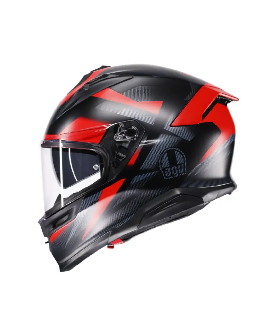 Каска AGV K7 MPLK GLIMPSE MATT BLACK/RED