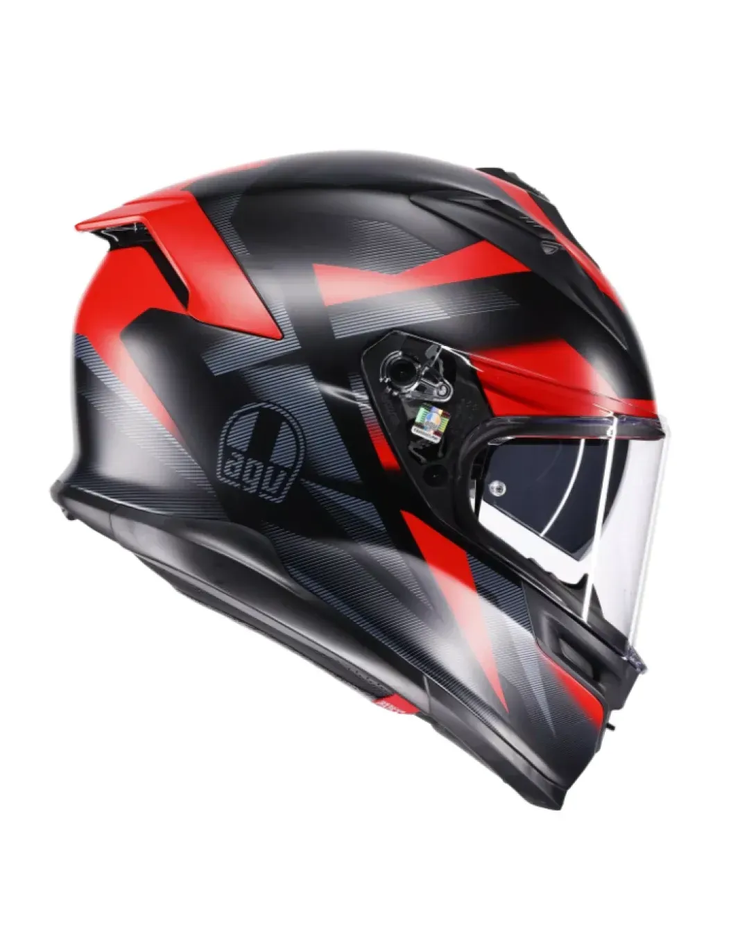 Каска AGV K7 MPLK GLIMPSE MATT BLACK/RED