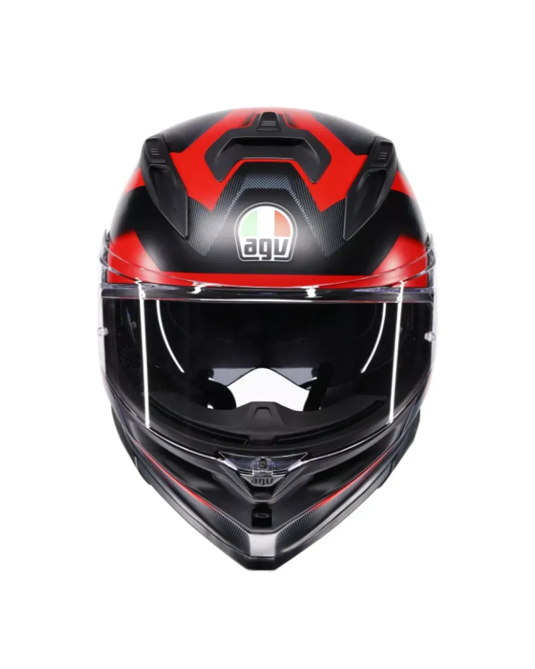 Каска AGV K7 MPLK GLIMPSE MATT BLACK/RED