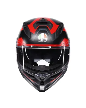 Каска AGV K7 MPLK GLIMPSE MATT BLACK/RED
