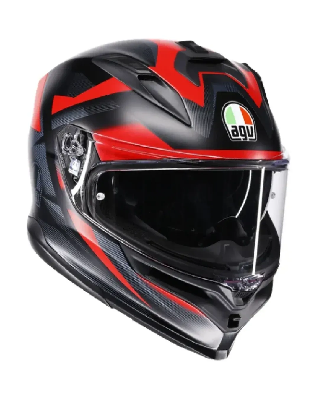 Каска AGV K7 MPLK GLIMPSE MATT BLACK/RED