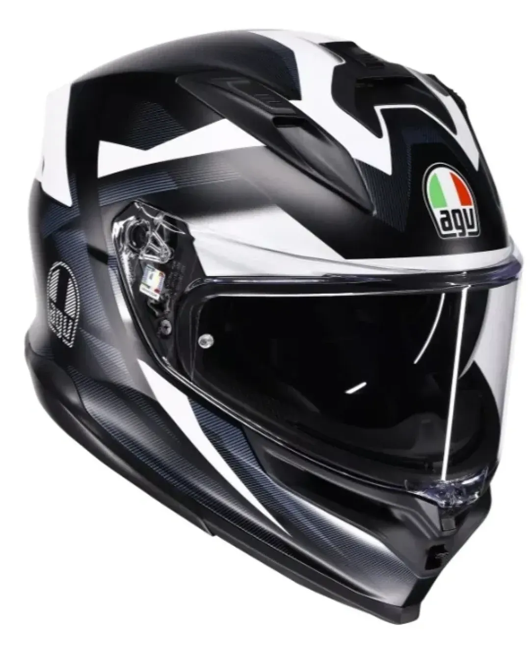 Каска AGV K7 MPLK GLIMPSE MATT BLACK/WHITE