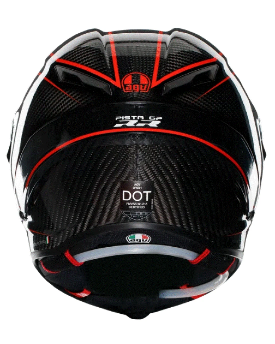 КАСКА AGV PISTA GP RR PERFORMANTE CARBON/RED