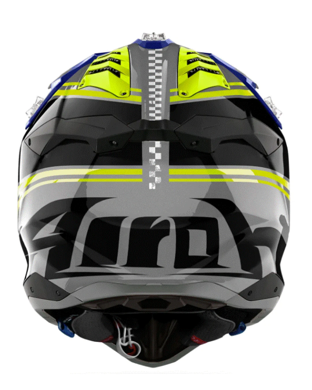 Каска AIROH AVIATOR 3 HIMA BLUE YELLOW