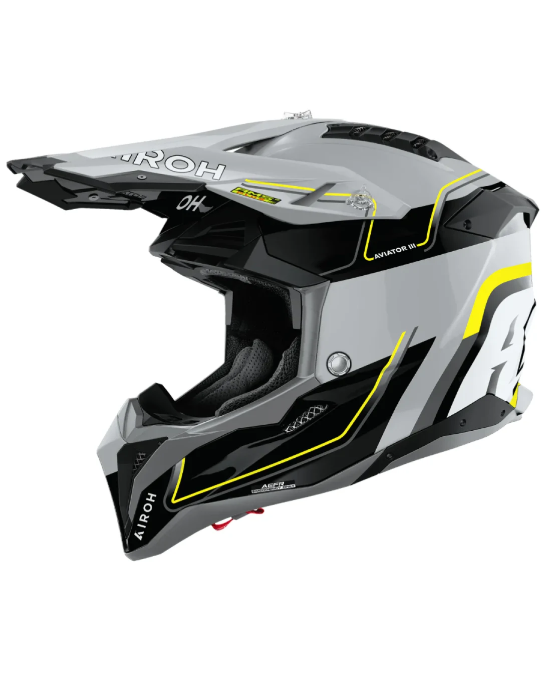 Каска AIROH AVIATOR 3 LEADER YELLOW GLOSS