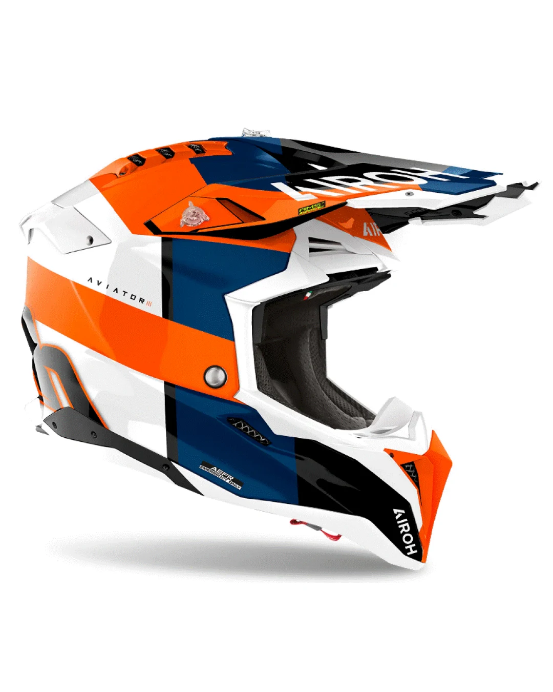 Каска AIROH AVIATOR 3 MONARCH ORANGE GLOSS