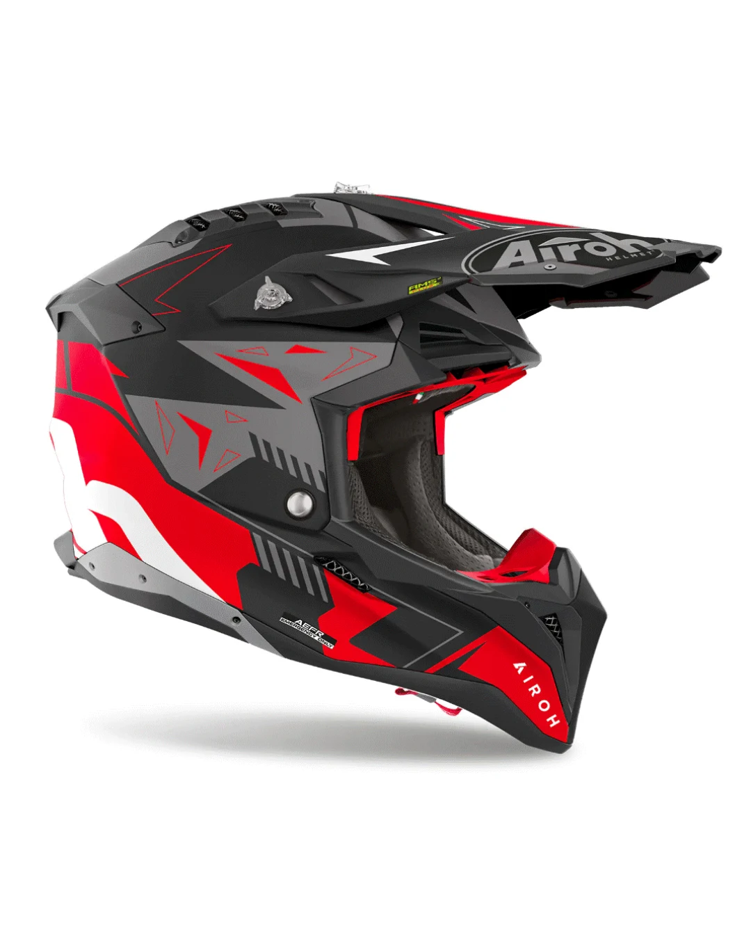 Каска AIROH AVIATOR 3 SPIN RED MATT