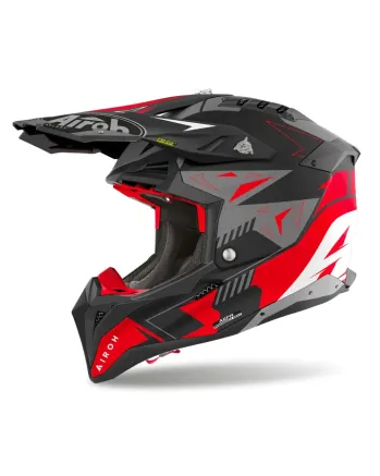Каска AIROH AVIATOR 3 SPIN RED MATT