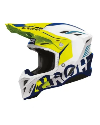 Каска AIROH AVIATOR FACTORY BLAME BL/YW GLOSS