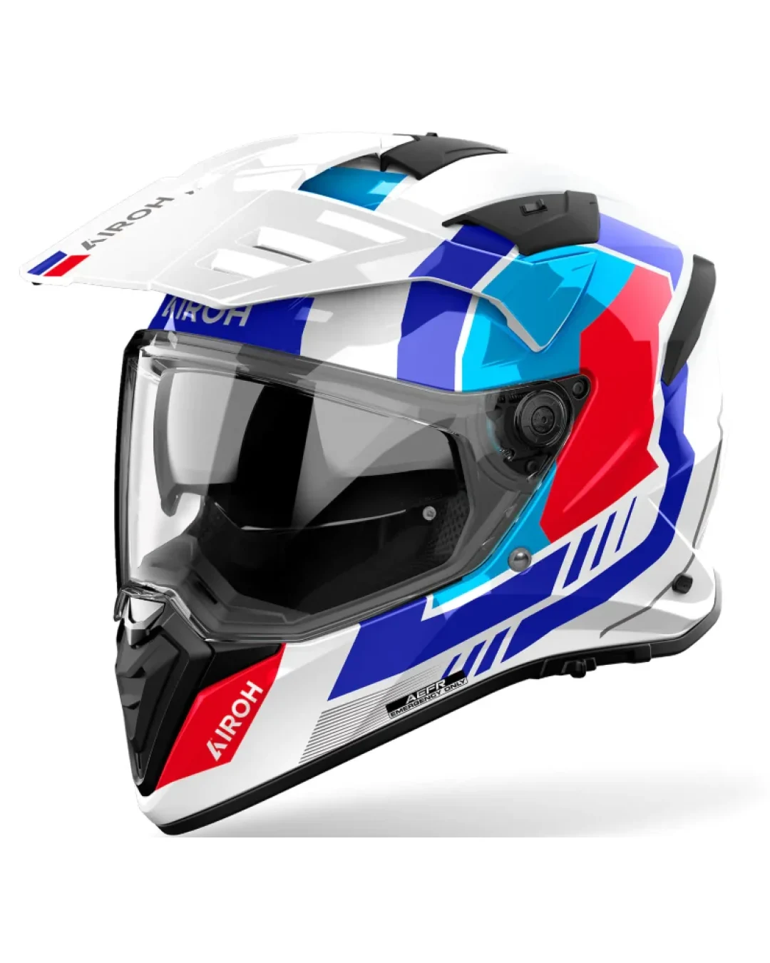 Каска AIROH BANDIT HORN WHITE GLOSS