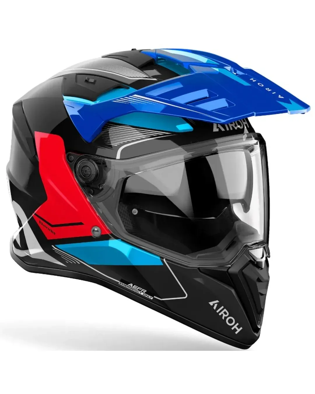 Каска AIROH BANDIT Tune Blue Red Gloss