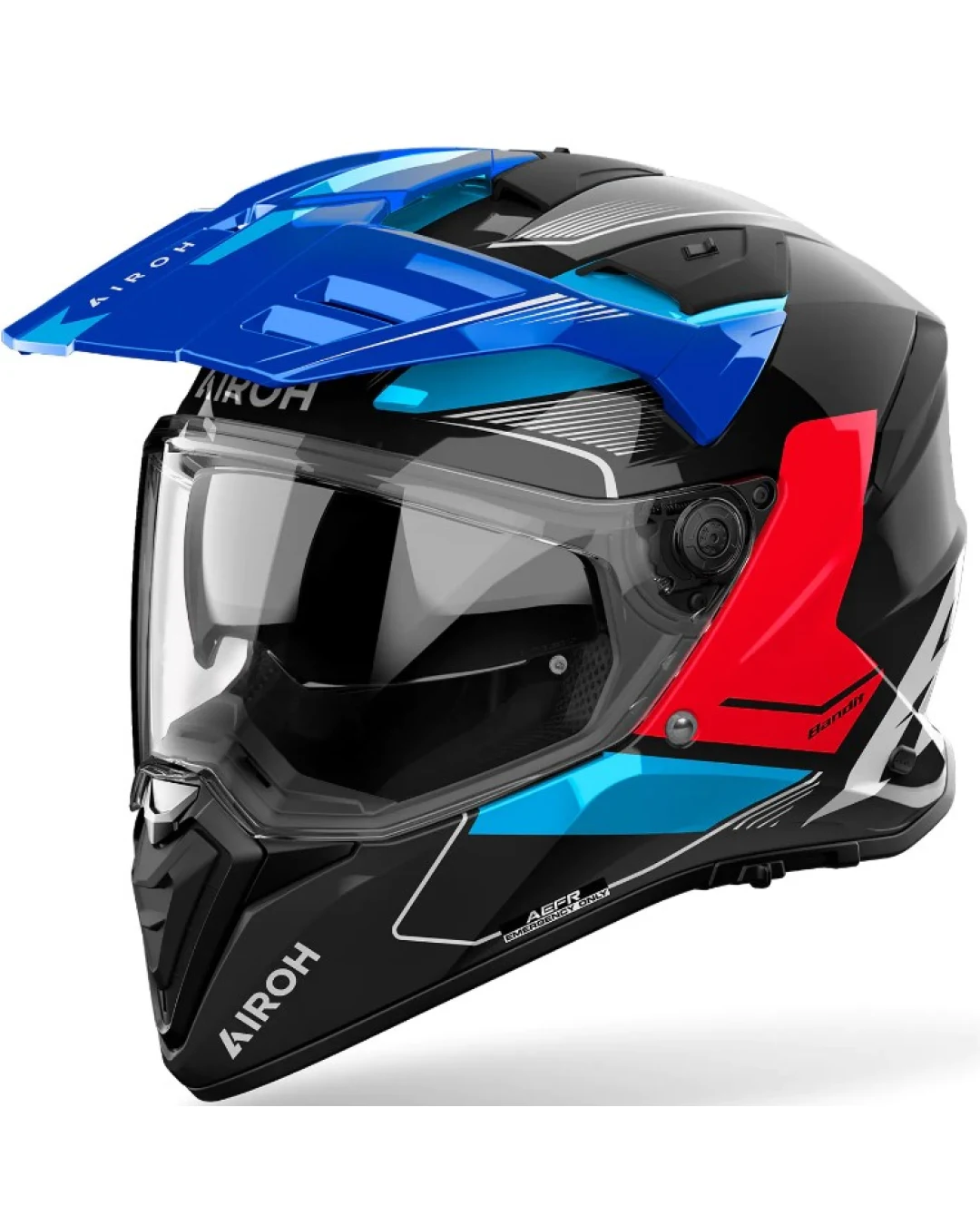 Каска AIROH BANDIT Tune Blue Red Gloss