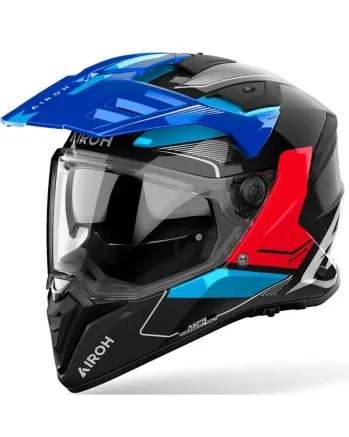 Каска AIROH BANDIT Tune Blue Red Gloss