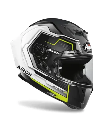 КАСКА AIROH GP550 S RUSH WHITE/YELLOW