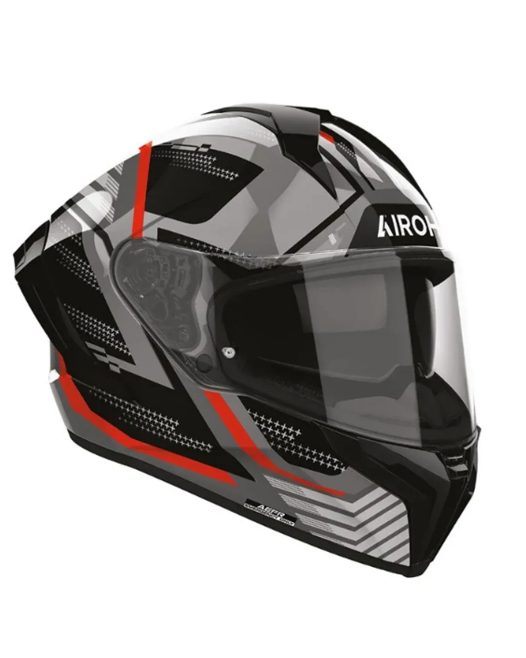 Каска AIROH MATRYX STARBUST BLACK/RED GLOSS