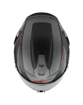 Каска ALPINESTARS S-R7 A-Core BK/GR/RED MATTE