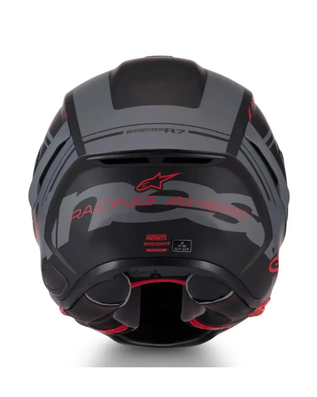 Каска ALPINESTARS S-R7 A-Core BK/GR/RED MATTE