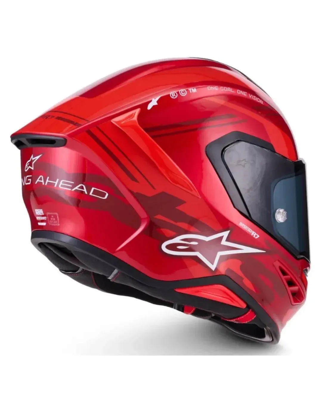 Каска ALPINESTARS S-R7 A-Core RED/WHITE GLOSSY