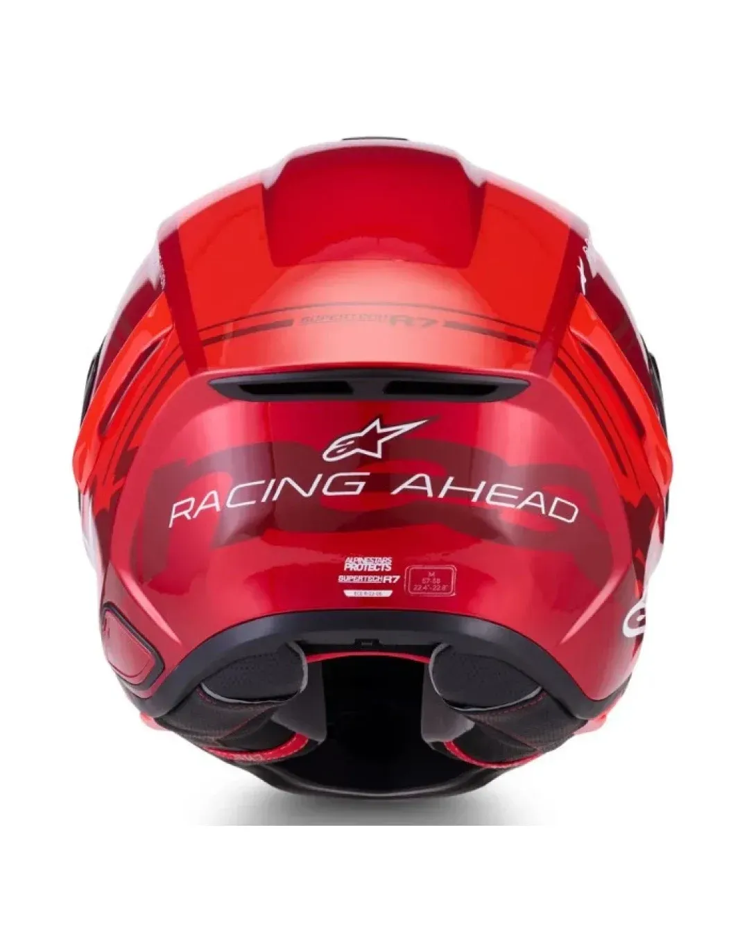 Каска ALPINESTARS S-R7 A-Core RED/WHITE GLOSSY