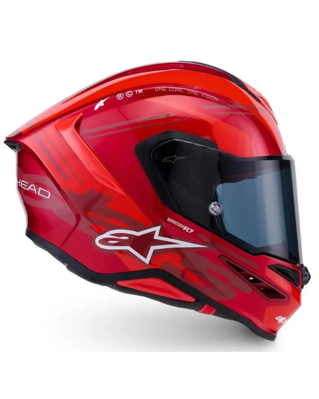 Каска ALPINESTARS S-R7 A-Core RED/WHITE GLOSSY