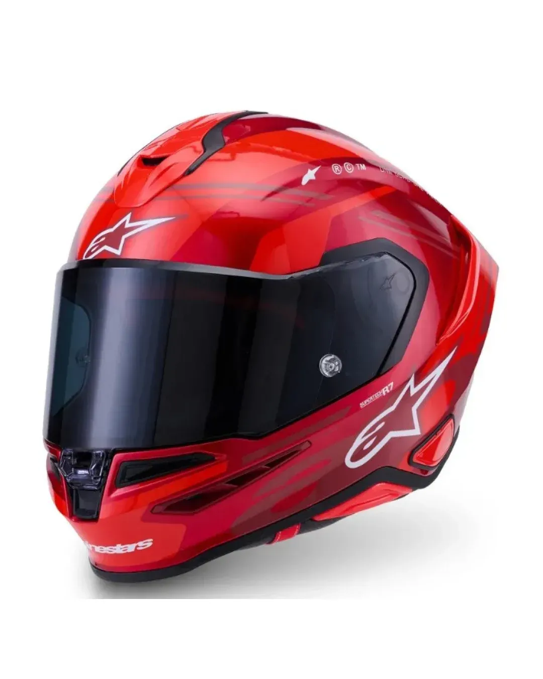 Каска ALPINESTARS S-R7 A-Core RED/WHITE GLOSSY