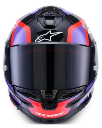 Каска ALPINESTARS S-R7 LUMEN BK/PRPL/RED